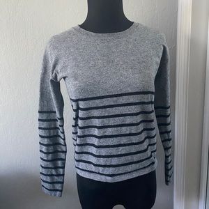 Brandy Melville black and grey striped sweater